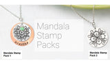 MANDALA Metal Stamp Pack 3, Series 3, ImpressArt Mandala Stamp Kit Contains, V Shape, Fan Stamp, Sand Clock, Wide Wishbone Stamps