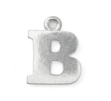 ALPHABET LETTERS Stamping Blanks, Pewter Metal Blanks 3/4" Uppercase Alphabet Charm Blanks, Qty 2 to 26, Pendants, For DIY Stamping