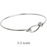 TierraCast Wire Bracelet, Adustable Silver Charm Bracelet, Qty 1 to 5, Tierra Cast Bangle Blank, Findings For Personalized Jewelry