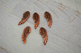 TierraCast WING Pendants, ANTIQUE COPPER 28mm Angel Wings Charms Qty 4 To 20 Focal or Earring Drops