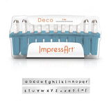 ImpressArt DECO 1.5mm Alphabet Metal Stamps, Complete Set Uppercase, Lowercase, Numbers Stamp Kits, Tiny Letters