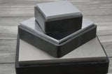 Steel BENCH BLOCK, Extra Large 6" x 6" Square Steel Block with Rubber Base, Metal Forming Jewelry Making Tool - LakiKaiSupply