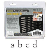 CHALKBOARD Alphabet Metal Stamp Kit, Lowercase Letters, Stamp Set by Beadsmith 3mm Chalk Board Stamping Tool For Stamped Metal Jewelry