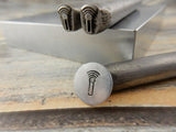 Metal Stamps, MICROPHONE 7mm Metal Stamp, Mic Stamp, Hand Stamping Tool, Steel Stamps