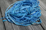 SAILING Silk Cords Hand Dyed Silk Cords Hand Sewn Strings Qty 1 to 25  2-3mm Jewelry Making Craft Cord, Blues, Matches Smooth Sailing Ribbon