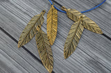 TierraCast Feather Pendants,  Large 3" Feather Charms, 72mm, Antique Gold, Qty 1 to 4, TierraCast Pewter, Made in the US, Lead Free