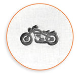 ImpressArt MOTORCYCLE Metal Stamp, 6mm, Motor Cycle Bike Stamp, Metal Stamping Tool Hand Stamped Jewelry, Clay and Leather Stamp Steel Stamp
