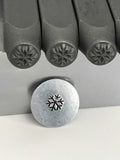 Snowflake Metal Stamp 6mm Hand Stamp, Winter Holiday Stamp Snow Flake, Christmas Design Hand Stamping Tool, Steel Punches, Stamping Supplies