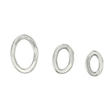 ORGANIC OVAL WASHERS, Pewter Stamping Blanks 23mm 27mm or 34mm, 16 Gauge, Oval Rings, ImpressArt Metal Blanks, Qty 2 to 4 Discs DiY