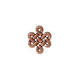 TierraCast ETERNITY LINK charms, Celtic Knot Pendant, 11mm, Antique Copper, Qty 4 to 20, Small Bohemian Meditation Wrap Drops,