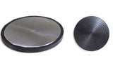 ROUND Bench Block Round with Rubber Base, Extra Large 5" Round Steel Block, Metal Forming Jewelry Making Tool