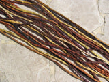 BROWNIES Silk Cords, Brown Silk Strings, 2-3mm, Bulk Qty 10 to 50, Jewelry Cords, Wrap Bracelets, Hand Dyed Hand Sewn
