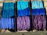 2mm LEATHER CORD 4 Yards, Round Cording Choose from Blue, Turquoise, Purple, Lavender,