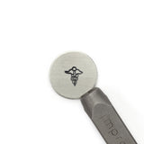 Medical Symbol Design ImpressArt Signature Metal Stamp 6mm Stamping, DIY Medical ID Tags, Alert Jewelry Cadeucus, Steel Stamp