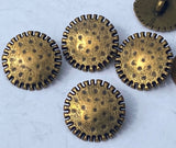 Seed Pod Buttons/ Qty 4 Alien Pod 18mm Button 3/4” / Dandelion Flower Button /  Jewelry Clasp Clothing Fastener / Leather Wrap Clasp