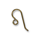 FRENCH EAR WiIRES BRASS Niobium, Antique Brass Hooks/ Bronze Wire Earring Findings, Qty 10 to 50 /Hypoallergenic TierraCast Bulk Discount
