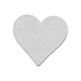 HEART Metal Stamping Blanks, Aluminum Heart Blanks, Hand Stamping, 3/4" 20 gauge Qty 12 Stamping Pendants Deburred, For DIY Stamping