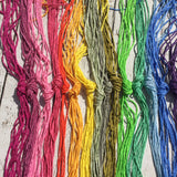 Silk Cords, CHOOSE Your COLOR, 2mm to 3mm Qty 1 to 20 Pick One Color Hand Dyed Bulk Strings Assorted Rainbow or Neutral Colors Silk, Cording