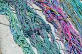 SAILING Silk Cords Hand Dyed Silk Cords Hand Sewn Strings Qty 1 to 25  2-3mm Jewelry Making Craft Cord, Blues, Matches Smooth Sailing Ribbon