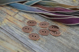 TierraCast TRIBAL Buttons Antique Copper Button, 19mm Qty 4 to 20 Round, Great for Leather Wrap Clasps